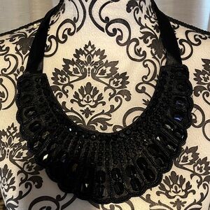 Elegant Black Jewel Necklace